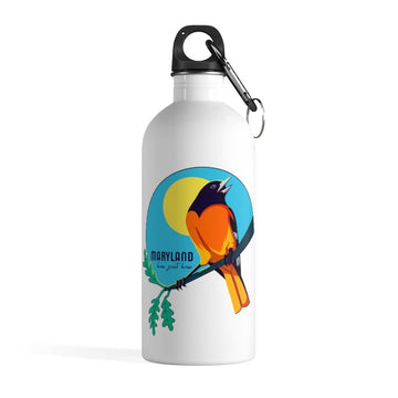 Baltimore Oriole Stainless Steel Water Bottle, 14oz