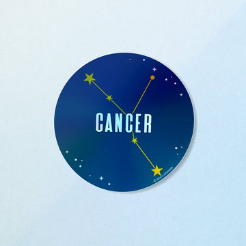 Cancer Sticker | Iridescent Zodiac Stickers