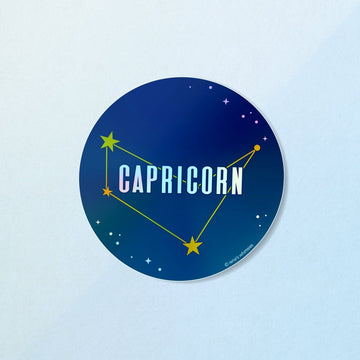 Capricorn Sticker | Iridescent Zodiac Stickers