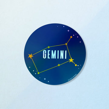Gemini Sticker | Iridescent Zodiac Stickers