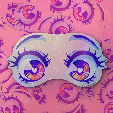 Holographic Starstruck Eyes Sticker