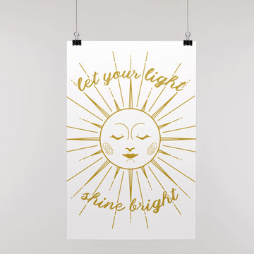Let Your Light Shine Bright Art Print