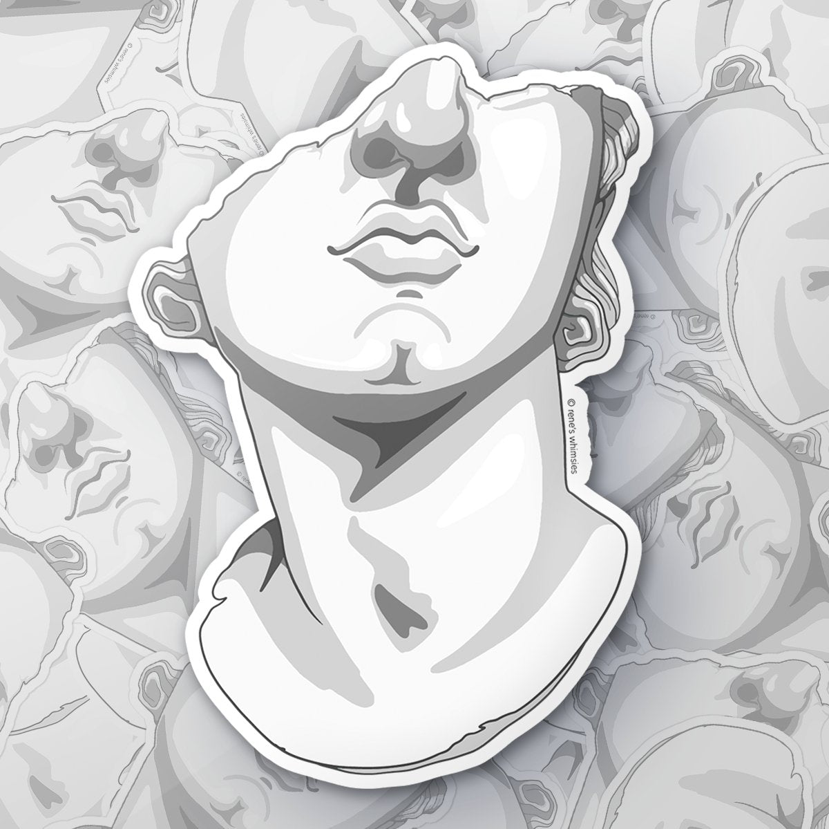 Fragmentary Marble Statue Art Sticker - StickersRene's Whimsies