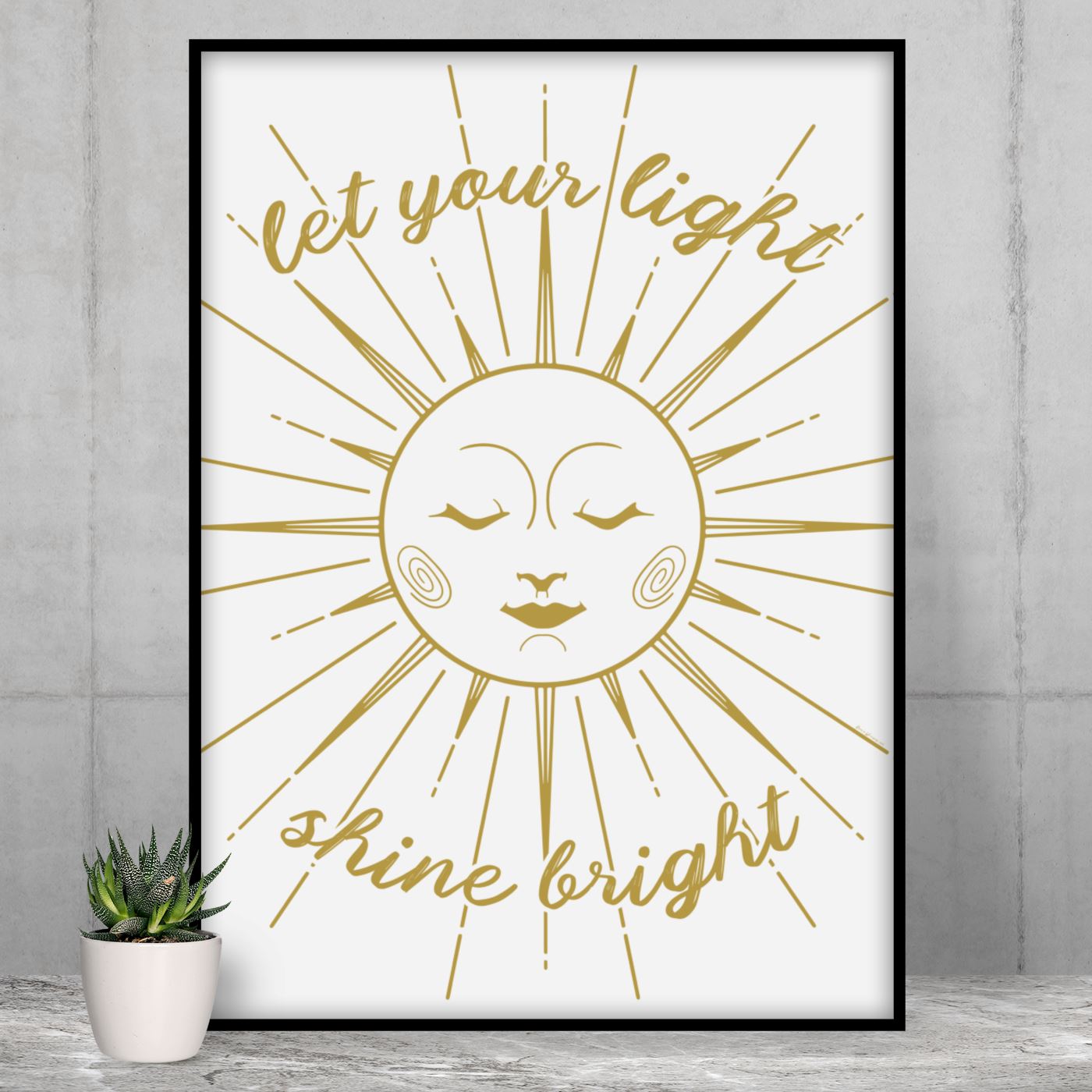 Let Your Light Shine Bright Art Print - Rene's Whimsies