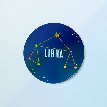 Libra Sticker | Iridescent Zodiac Stickers - StickersRene's Whimsies