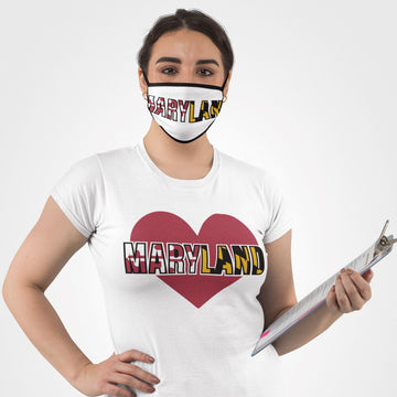 Maryland Fitted Polyester Face Mask - Rene's Whimsies